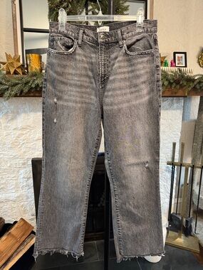 Pistola Women’s Washed Black Straight-Leg Jeans